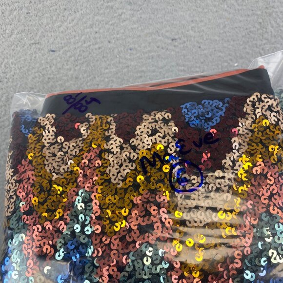 New Anthropologie MAEVE 6 Skirt Sequin Multicolor Zig Zag Chevron Party - Picture 16 of 16